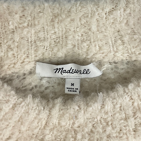 Madewell Wool-Alpaca Blend Bouclé-Knit Oversized Sweater - Picture 7 of 10